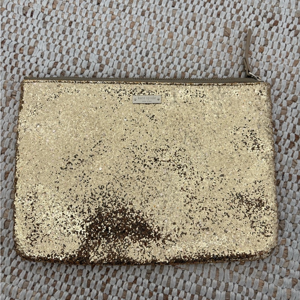 Kate Spade Gold Sequin Clutch